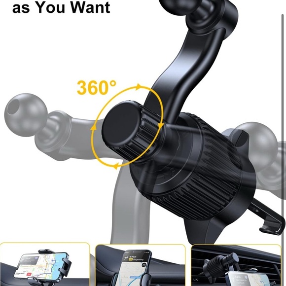 Car Vent Phone Mount, [Never Blocking Vent (065) - Picture 3 of 5